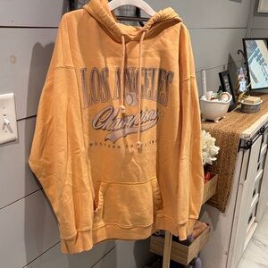 Hollister Los Angeles Champions Orange Hoodie